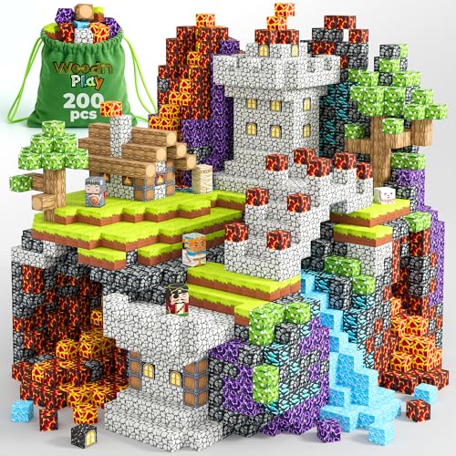 Magnetic Blocks Cubes 200PCS (200 Count)