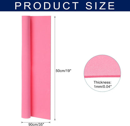 MECCANIXITY Foam Sheets Crafts 35x19 Inch 1mm EVA Craft Foam Paper Foam Sheets for Crafts Projects DIY Cosplay Modeling, Pink