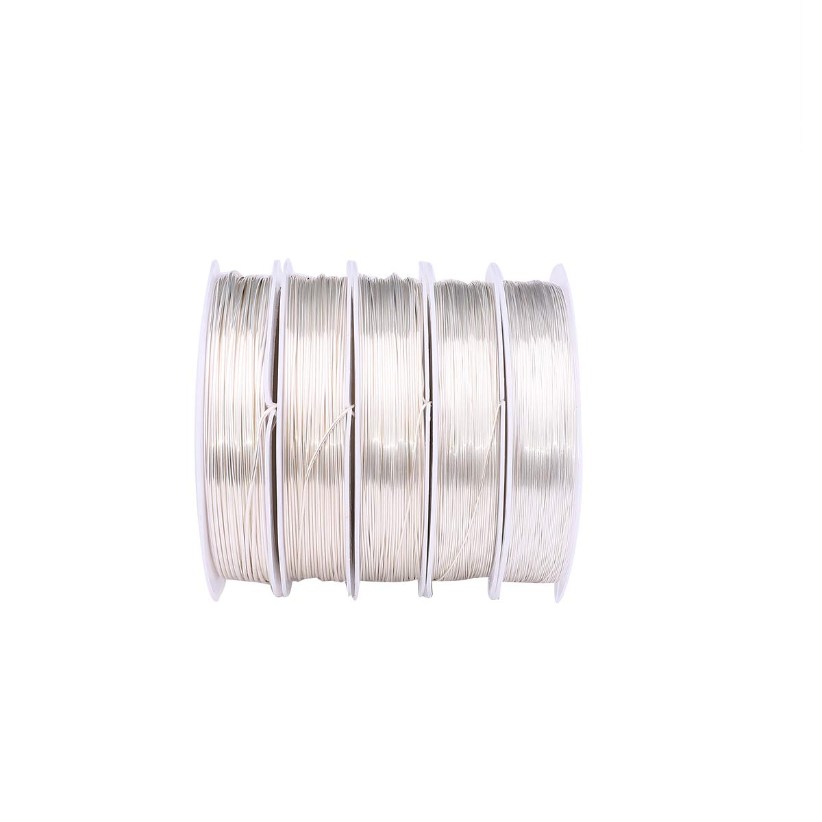 Silver Copper Wire 0.8mm Bead Cord for Bracelet Necklace Charm Beading Jewelry Making 9yard - Crafty Corner