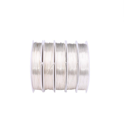 Silver Copper Wire 0.4mm Bead Cord for Bracelet Necklace Charm Beading Jewelry Making 27yard - Crafty Corner