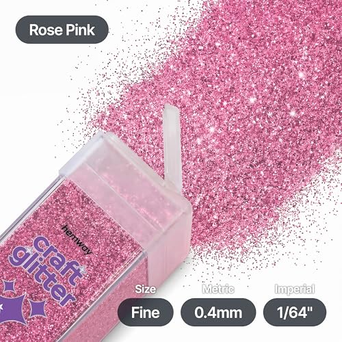 Craft Glitter Shaker Rose Pink 110g Fine (3.8 Ounce)