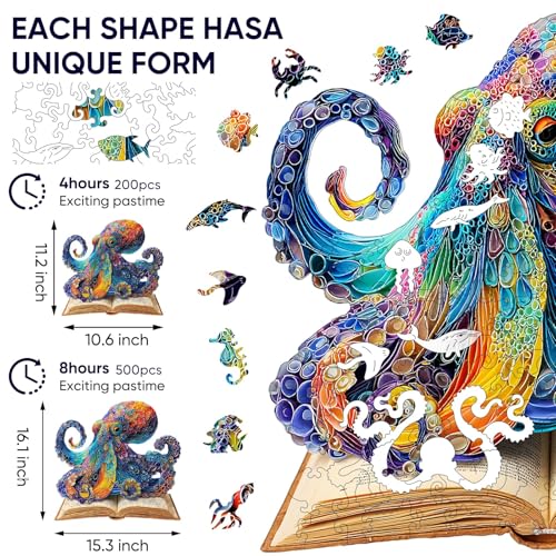 Wooden Puzzles for Adults 200 Pieces (200 Count)
