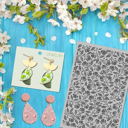 Floral Blossom Polymer Clay Texture Mat
