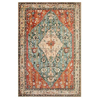 Felice Boho Tribal 4x6 Washable Rugs for Bedroom