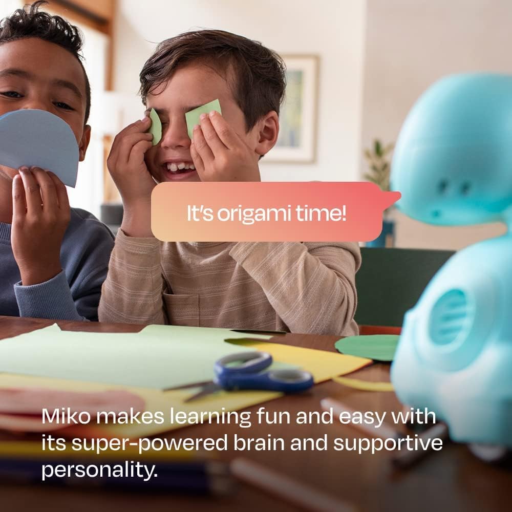 Miko 3: AI-Powered Smart Robot for Kids | STEAM Learning & Educational | Interactive Robot with Learning apps & Unlimited Games | Birthday Gift for Girls & Boys Aged 5-12| Blue. - Crafty Corner