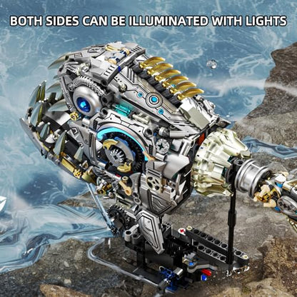 Mechanical Piranha Building Sets (1085 Count)