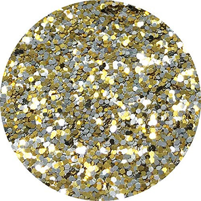 Craft Glitter Shaker Gold Silver 110g Super Chunky (3.9 Ounce)