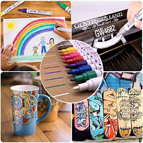 Oil Based Paint Markers 54 Colors (54 Count)