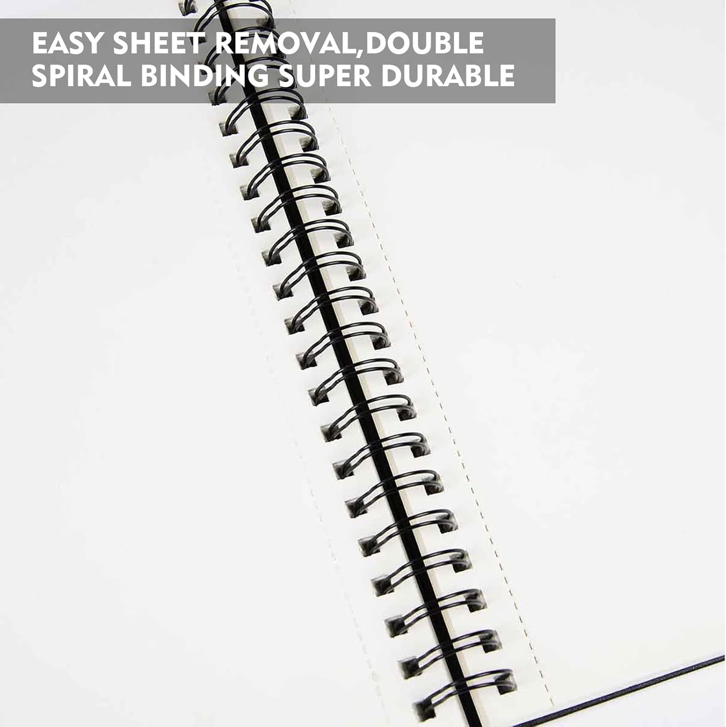Conda 8.5"x11" Hardbound Sketch Book, Double-Sided Hardcover Sketchbook, Spiral Sketch Pad, Durable Acid Free Drawing Art Paper for Adults - Crafty Corner