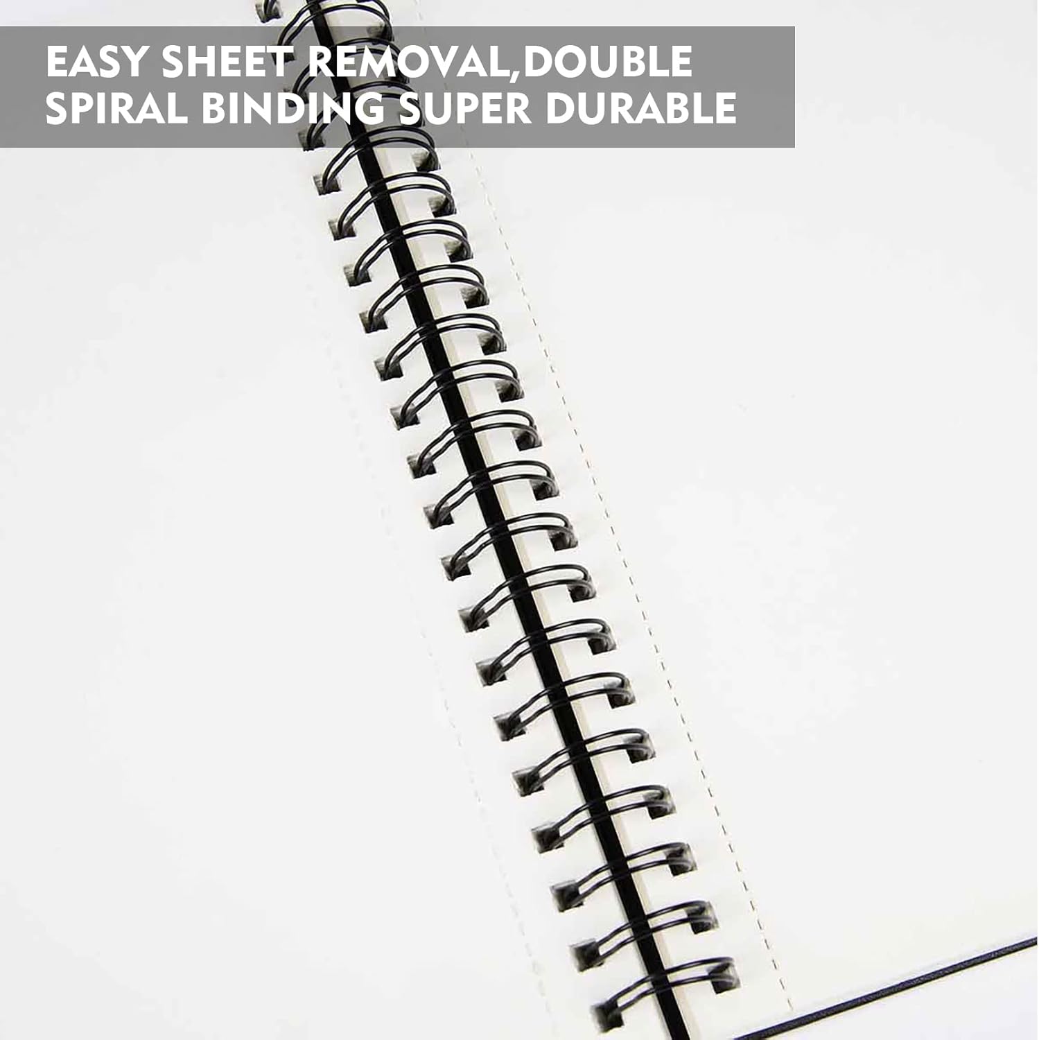 Conda 8.5"x11" Hardbound Sketch Book, Double-Sided Hardcover Sketchbook, Spiral Sketch Pad, Durable Acid Free Drawing Art Paper for Adults - Crafty Corner