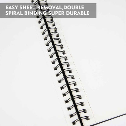 Conda 8.5"x11" Hardbound Sketch Book, Double-Sided Hardcover Sketchbook, Spiral Sketch Pad, Durable Acid Free Drawing Art Paper for Adults - Crafty Corner