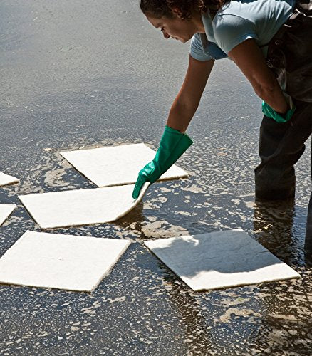 SPC BPO500 15" x 17" Light Weight Economical Oil Only Absorbent Pads