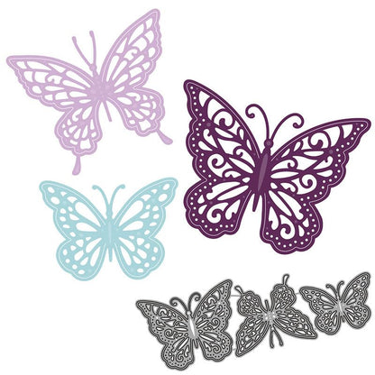 Metal Cutting Dies DIY Embossing Stencil Template Scrapbooking Card Making Mold Photo Album Arts Crafts Tools (3 Count)