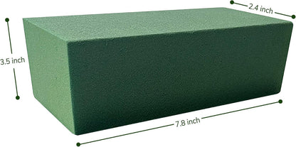 Mindful Design 6-Pack Floral Foam Blocks Dry & Wet for Fresh and Artificial Flowers, 7.8” L x 3.5” W x 2.4” H – Ideal for Weddings, Birthdays, Home, Office, and Garden Decor - Crafty Corner