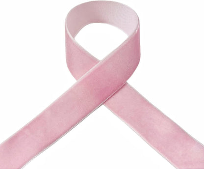 Vintage Pink Velvet Ribbon, 1 Inch X 25Yd - Crafty Corner