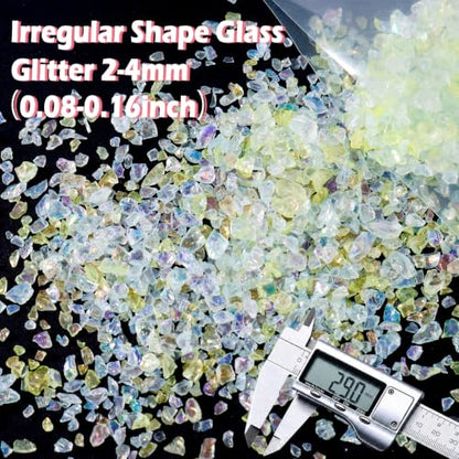 1.8oz 50g Iridescent Crushed Glass