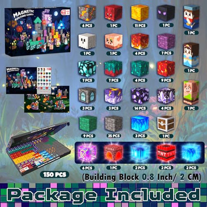 Light up Magnetic Blocks (150 Count)