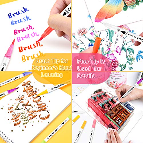 72 Colors Double Tip Brush Pen Art Markers for Adult Coloring Books (72 Count)