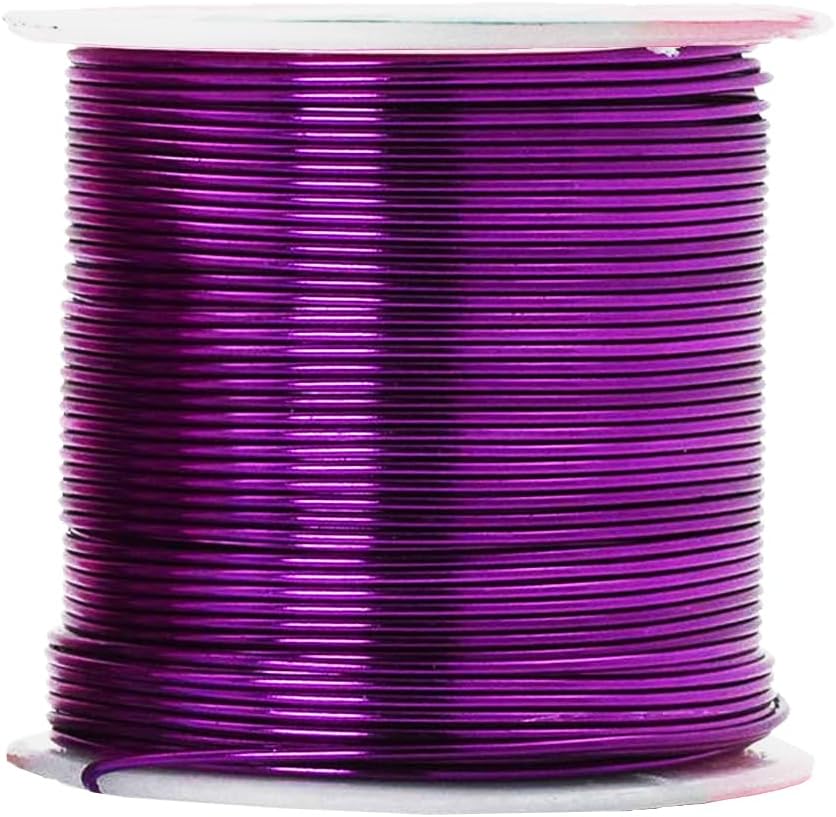 Mandala Crafts 18 Gauge Anodized Aluminum Craft Wire for Jewelry Making - 450 FT Colored Flexible Silver Lavender Purple Pink Ice Blue Turquoise Wire - Bendable for Bonsai Armature Crafting Sculpting - Crafty Corner