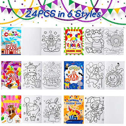 24pcs Carnival Coloring Books for Kids