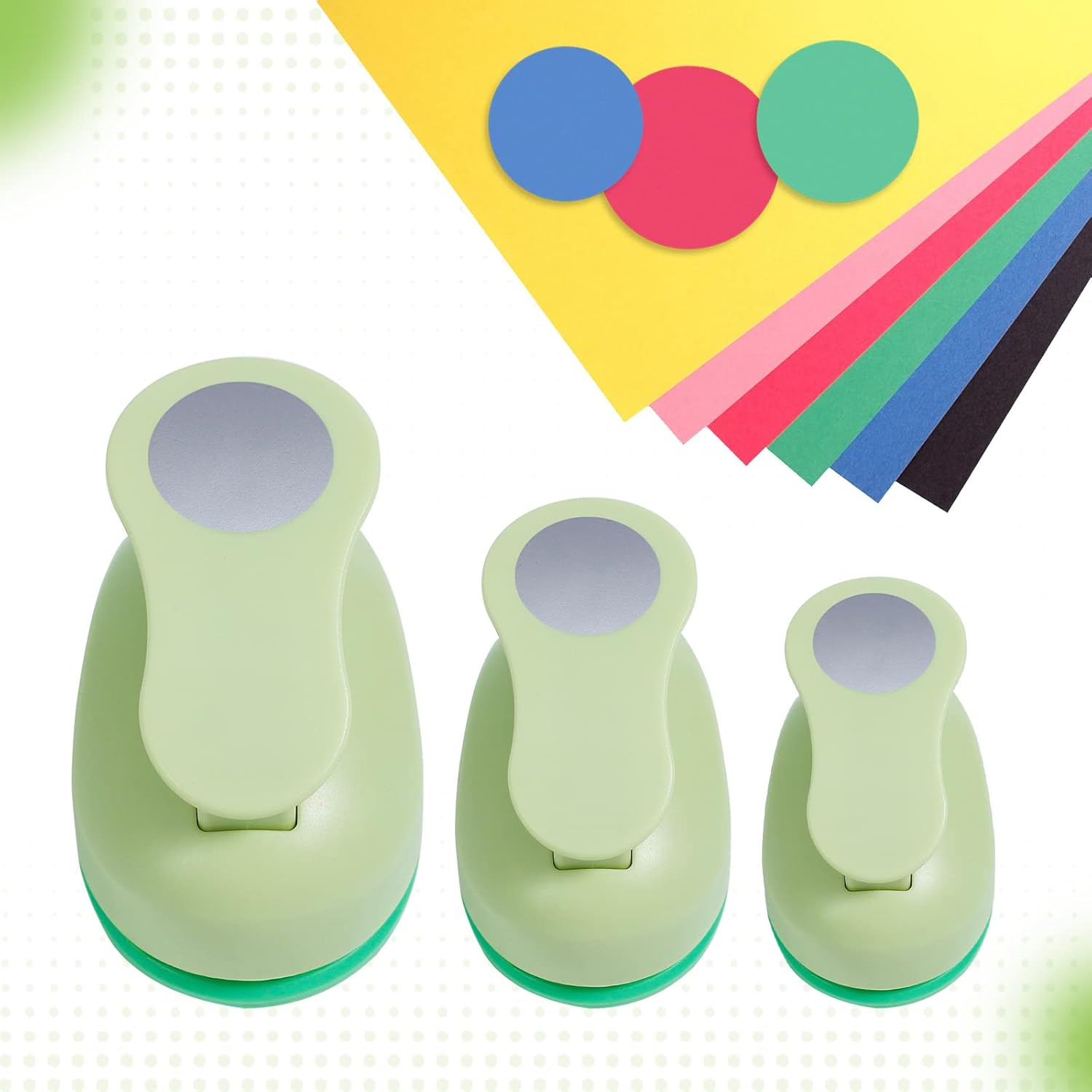 UCEC Circle Punch, 2+1.5+1 Inch Paper Punch, 3 Pcs Paper Punches for Crafting, Round Hole Punch, Circle Cutter for Scrapbook, Cards, DIY Albums Photos - Crafty Corner