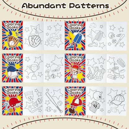 Baseball Coloring Books for Kids (24 Count)