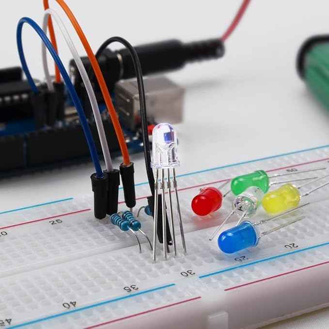 REXQualis Super Starter Kit Based on Arduino UNO R3 with Tutorial and Controller Board Compatible with Arduino IDE