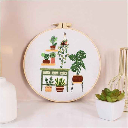 BlingBling5 Embroidery Kits for Adults Leisure Life Series Starter for Adult Stamped Pattern with Instructions Punch Needle Kit(C8)