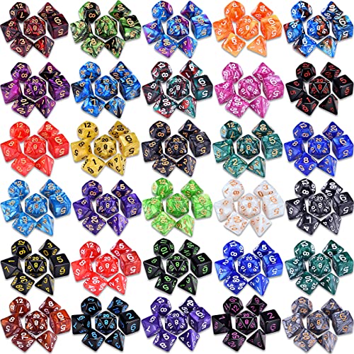 RPG Dice 210 Pieces Polyhedral Dice Set for DND (210 Count)