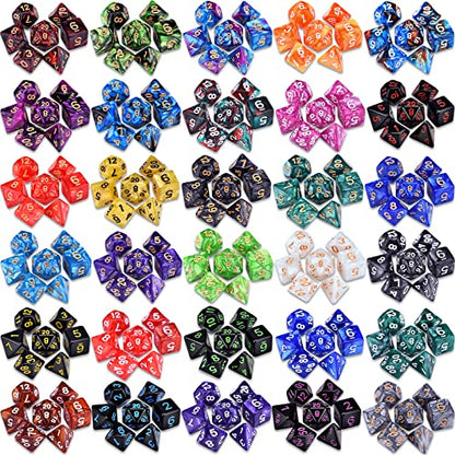 RPG Dice 210 Pieces Polyhedral Dice Set for DND (210 Count)