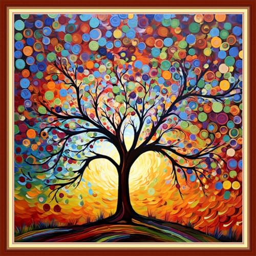 Cross Stitch Stamped Full Embroidery Kits DIY 11CT Cotton Thread Printed DIY Needlepoint Kits Craft Needlework Set Cross