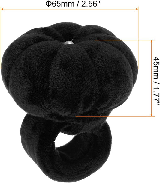 HARFINGTON Wrist Pin Cushions Band Sewing Needle Cushion Needle Holder Pincushions with Adjustable Strap Fit All Wrist Sizes for Sewing Quilting Needlework Crafts, Black