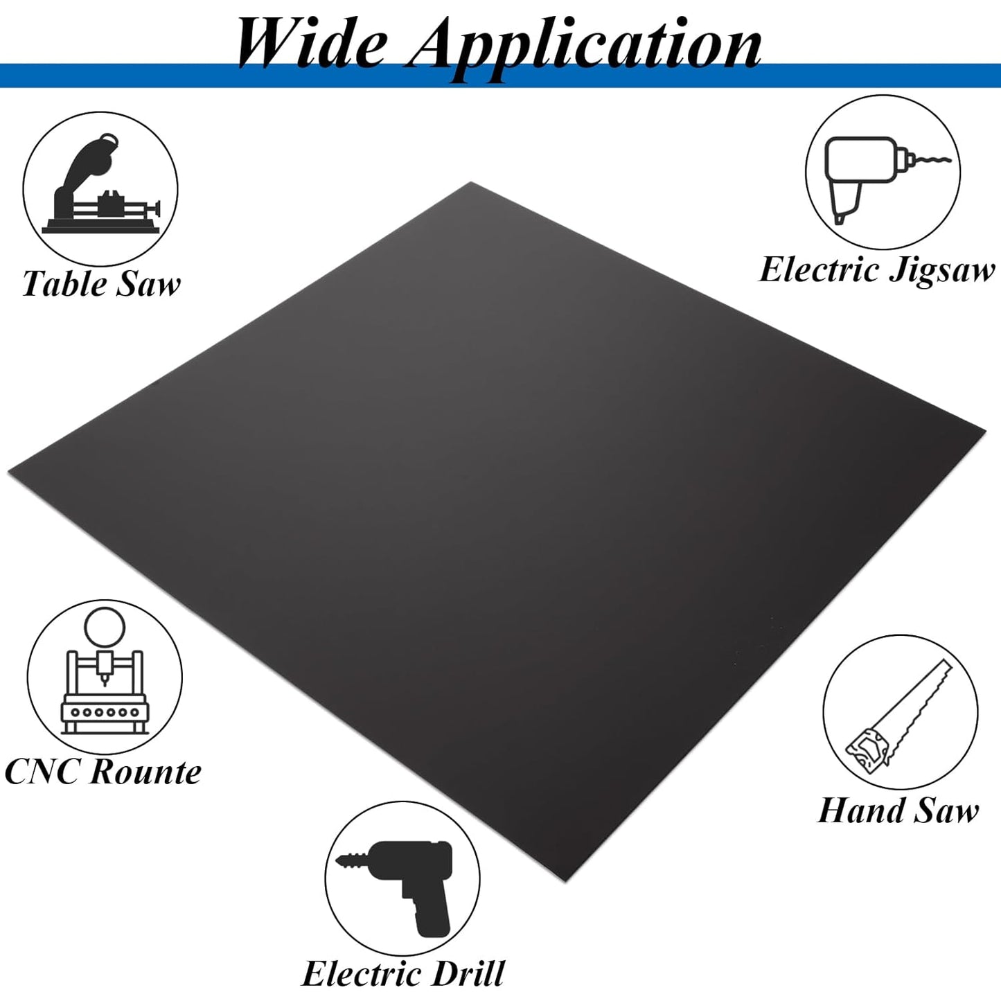 4PCS 12 x 12 x 1/32 (0.04”) Inch Anodized Aluminum Sheet, Black Aluminum Engraving Blanks, 0.8MM Thin Metal Plates for Laser Engraving, Crafting, DIY, House Decoration