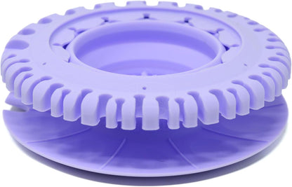 Paint Puck CollapsiBowl Paint Brush Cleaner Rinse Cup (Purple) - Collapsible Paint Water Cup & Brush Cleaner with Brush Holder, Squeegee Lips & Drip Tray for Acrylic, Watercolor & Art Supplies