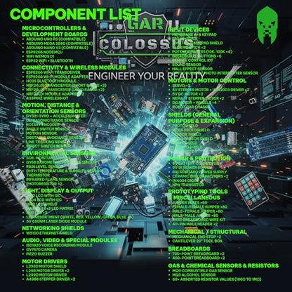 Colossus Starter Kit for Arduino 5 Main Boards 30 Sensors