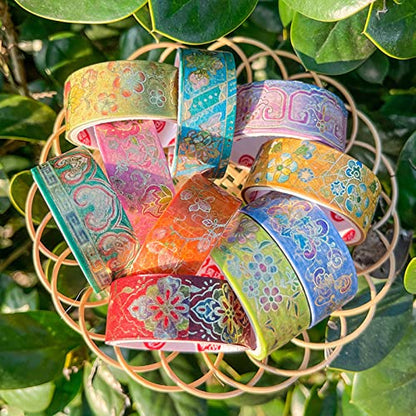 12 Rolls Vintage Washi Tape Set (12 Count)