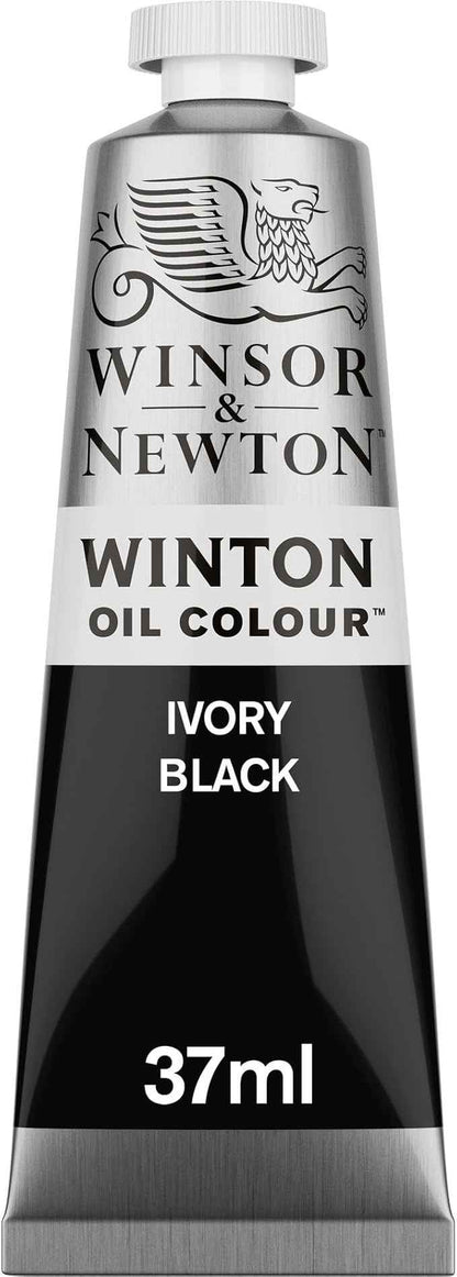 Winsor & Newton Winton Oil Color, 37ml (1.25-oz) Tube, Ivory Black
