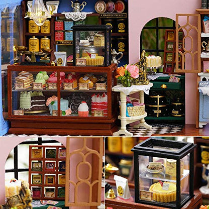 DIY Miniature Dollhouse Kit with Furniture Plus Dust Proof & Music Movement