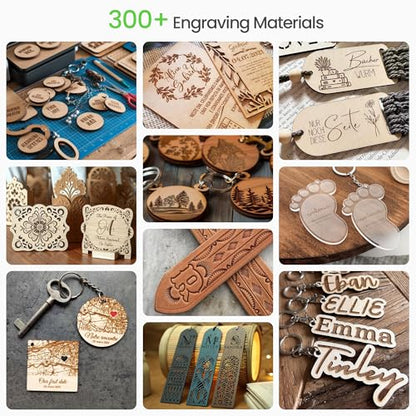 RAY5 Laser Engraver 2500mW High Precision 0.04 * 0.04mm Laser Cutter and Engraving Machine 130x130mm Working Area Mini Portable Laser Engraver for Wood Metal Acrylic Glass