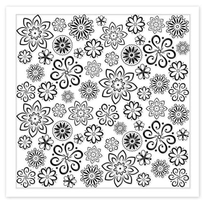 Lace Flowers Polymer Clay Texture Sheets Geometric Flowers Silicone Texture Stamp Clay Texture Mat Modeling Pattern Pad Texture Sheets for Jewelry and Clay Earrings Tools