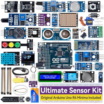 Ultimate Sensor Kit with Original Arduino Uno R4 Minima