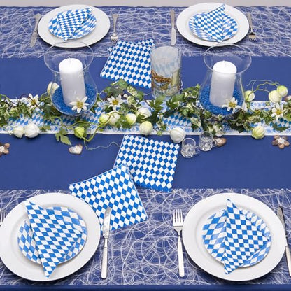 48 Pieces Oktoberfest Paper Napkins Disposable Oktoberfest Party Napkins Oktoberfest Cocktail Dinner Napkin Set 13" x 13" Unfolded Oktoberfest Tableware Napkins for Oktoberfest Party Supplies (48 Count)