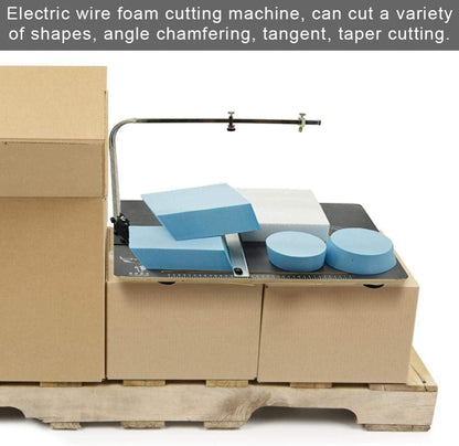 Foam Cutting Machine,Board Hot Wire Styrofoam Cutter Foam Cutting Tool Working Table Craft Machine 110V (US Stock)