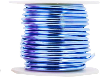 Mandala Crafts 8 Gauge Anodized Aluminum Craft Wire for Jewelry Making - 128 FT Colored Flexible Pastel Wire - Bendable for Bonsai Armature Crafting Sculpting - Crafty Corner