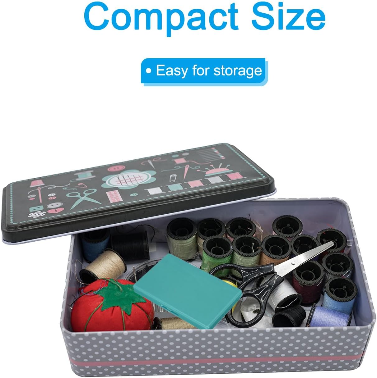 PATIKIL Magnetic Needle Storage Case, Plastic Portable Sewing Pin Keeper Needle Organizer Box Container for Embroidery Knitting Stitching, Dark Green