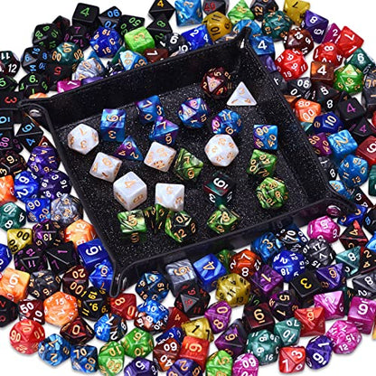 RPG Dice 210 Pieces Polyhedral Dice Set for DND (210 Count)