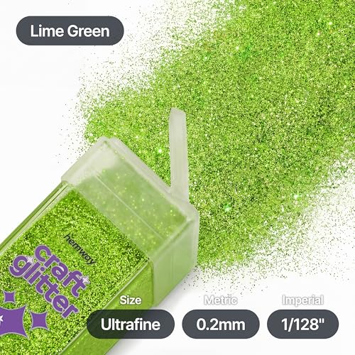 Craft Glitter Shaker Lime Green 110g Ultrafine (4.5 Ounce)