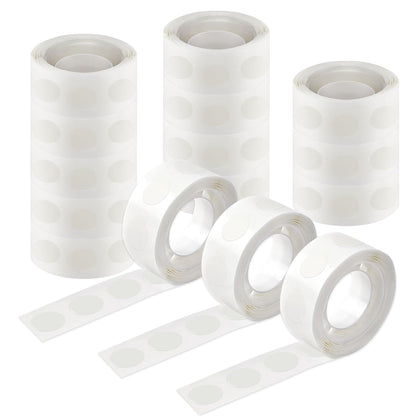 UPINS Glue Points Dots, 1500Pcs Balloon Glue Adhesive Dots Double Sided Removable Glue Tape Dots for Balloons Crafts Decoration, 15 mm
