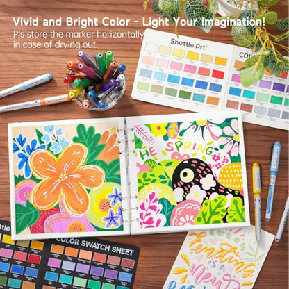 Automatic Ink Control Acrylic Paint Markers (48 Count)