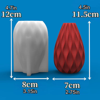 3D Geometric Cylindrical Candle Silicone Mold Fondant Chocolate Cake Candy Baking Mold Plaster Soap Epoxy Resin Clay Mould